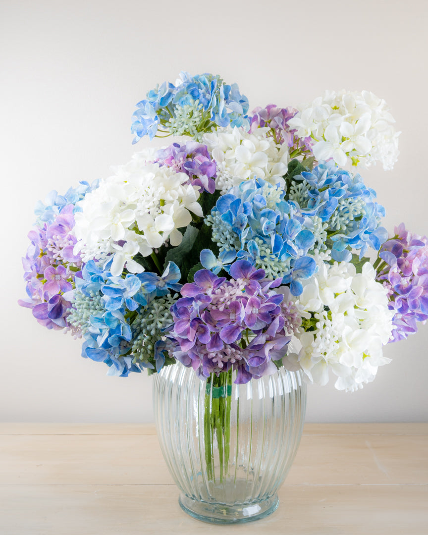 Spring Hydrangea Bouquet With Vase