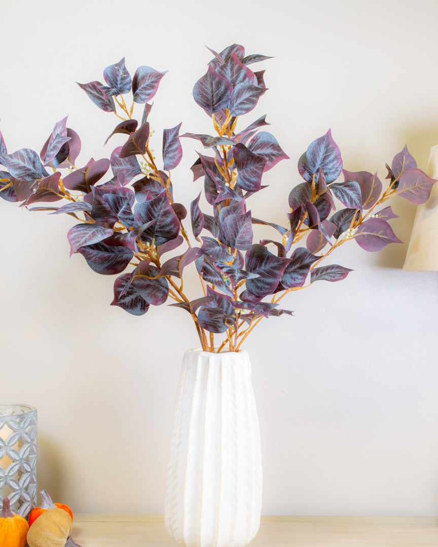Autumn Berry Leaf - Burgundy