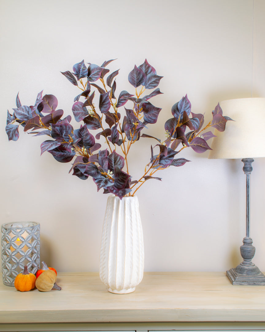 Autumn Berry Leaf - Burgundy