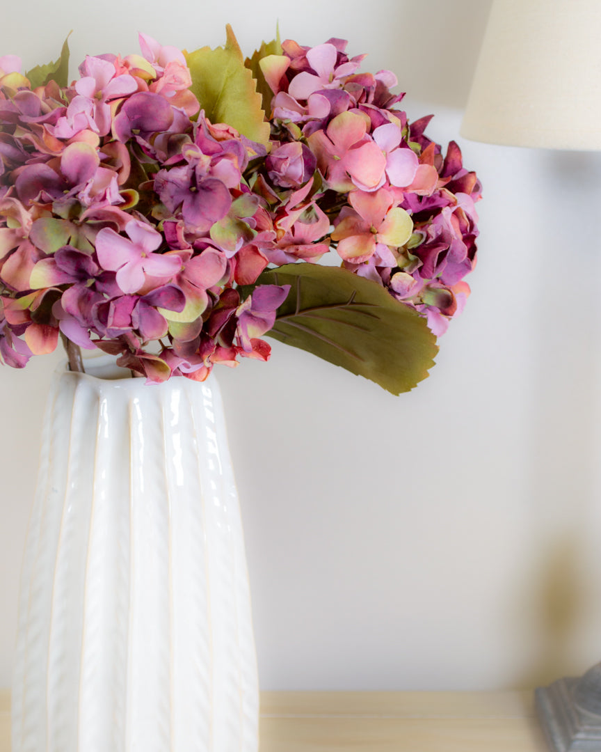 Dried-Look Magenta Hydrangea