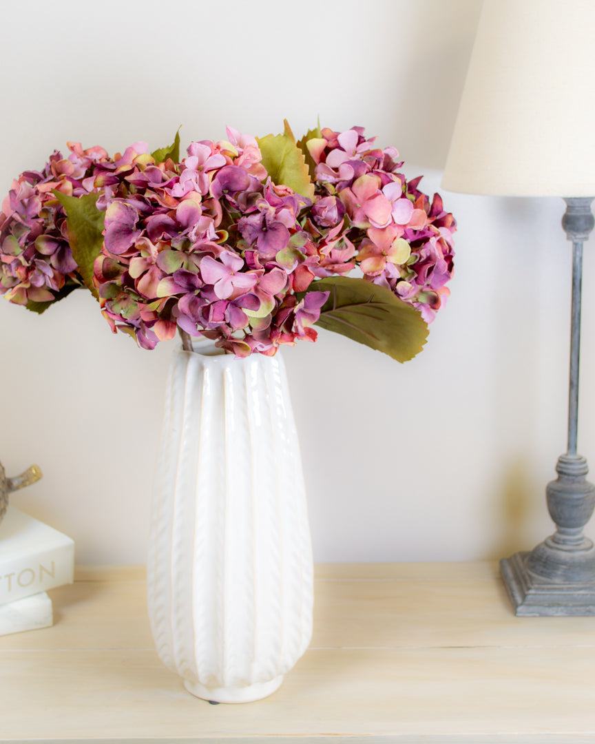 Dried-Look Magenta Hydrangea