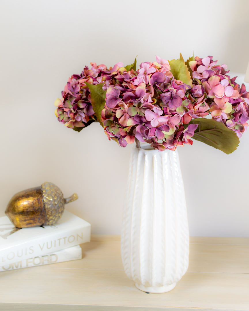 Dried-Look Magenta Hydrangea