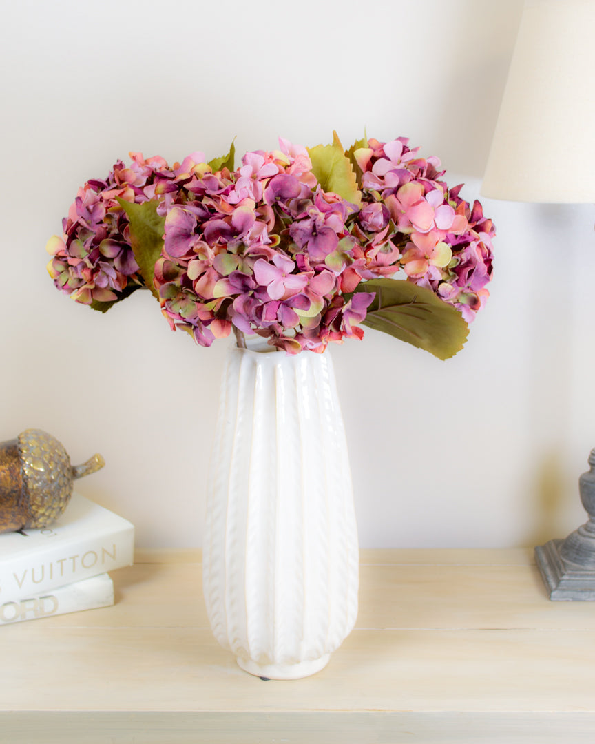Dried-Look Magenta Hydrangea