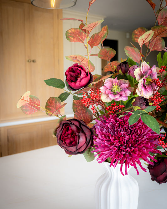 Magenta Rose & Berry Bouquet