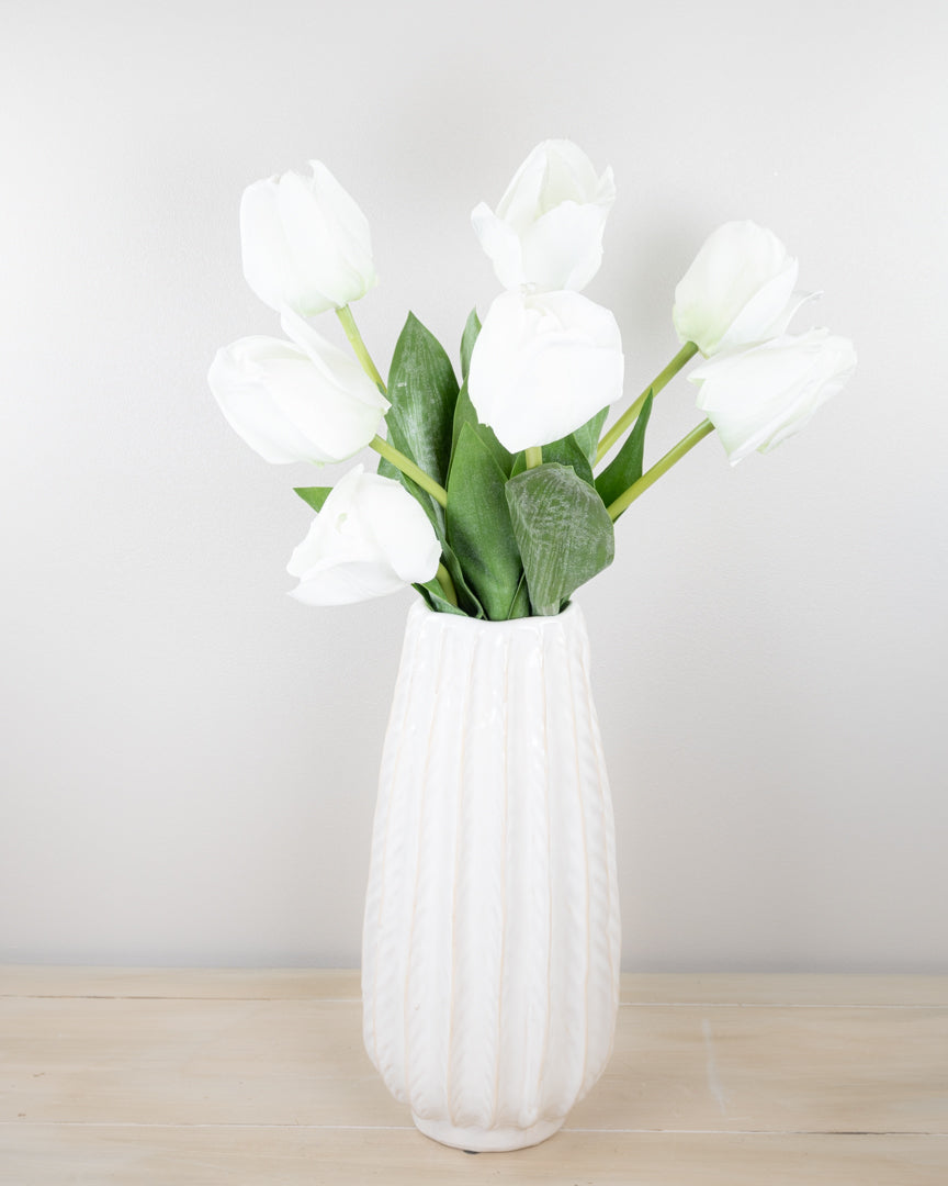 White Tulip Bunch (set of 7)