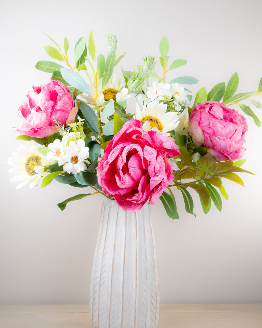 Summer Peony & Sunflower Bouquet