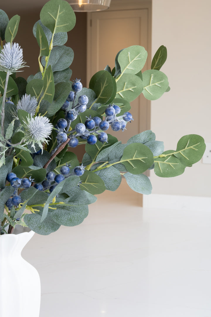 Winter Eucalyptus & Blueberry Bouquet