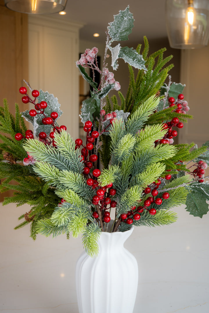Winter Pine & Berry Bouquet