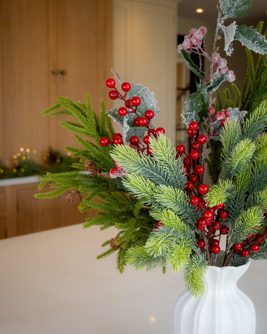 Winter Pine & Berry Bouquet