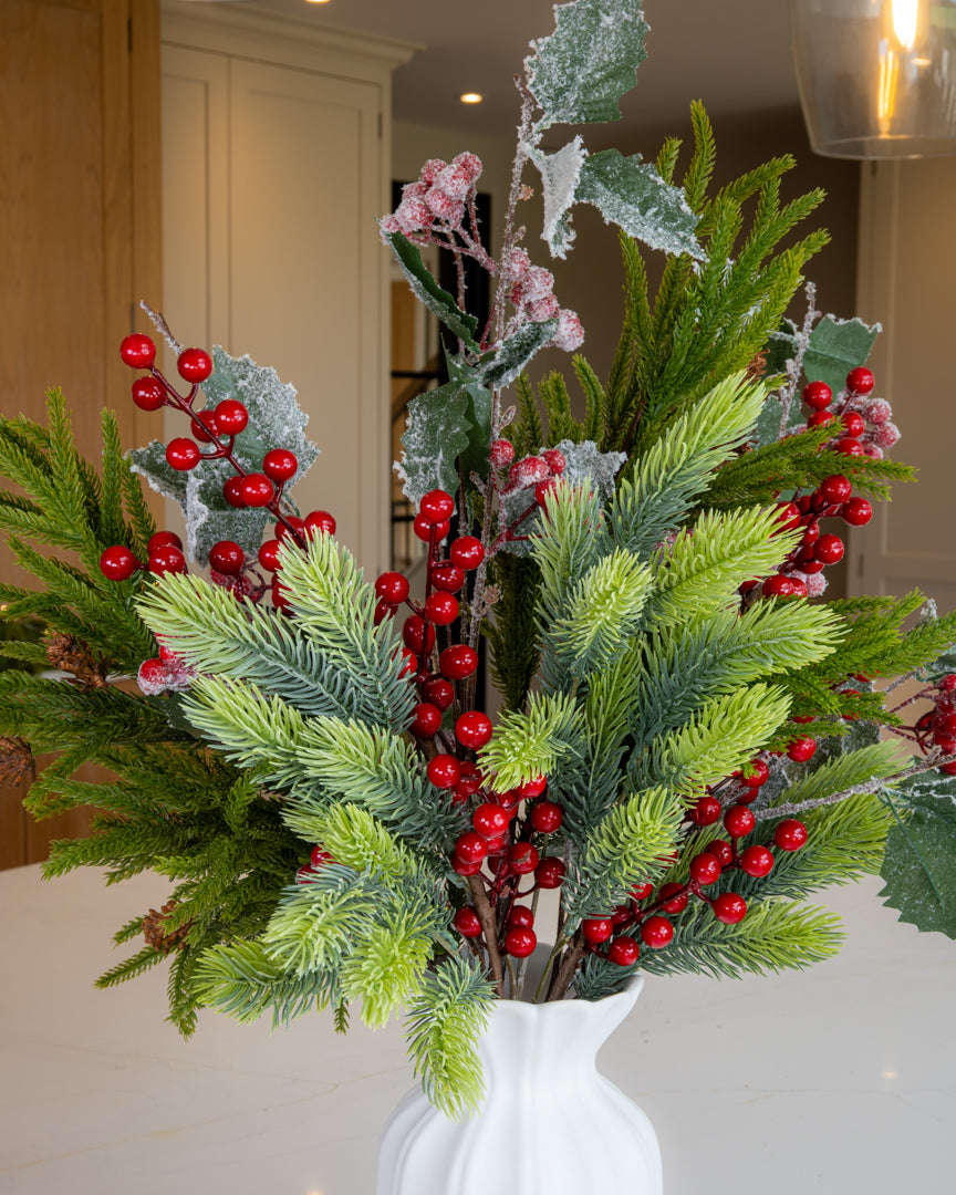Winter Pine & Berry Bouquet