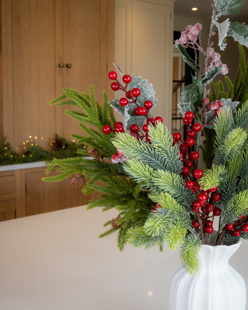 Winter Pine & Berry Bouquet