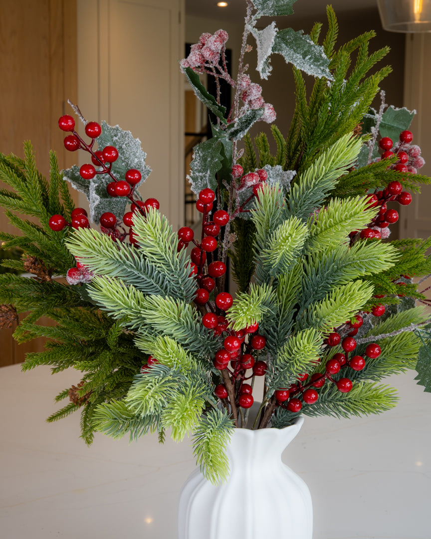 Winter Pine & Berry Bouquet