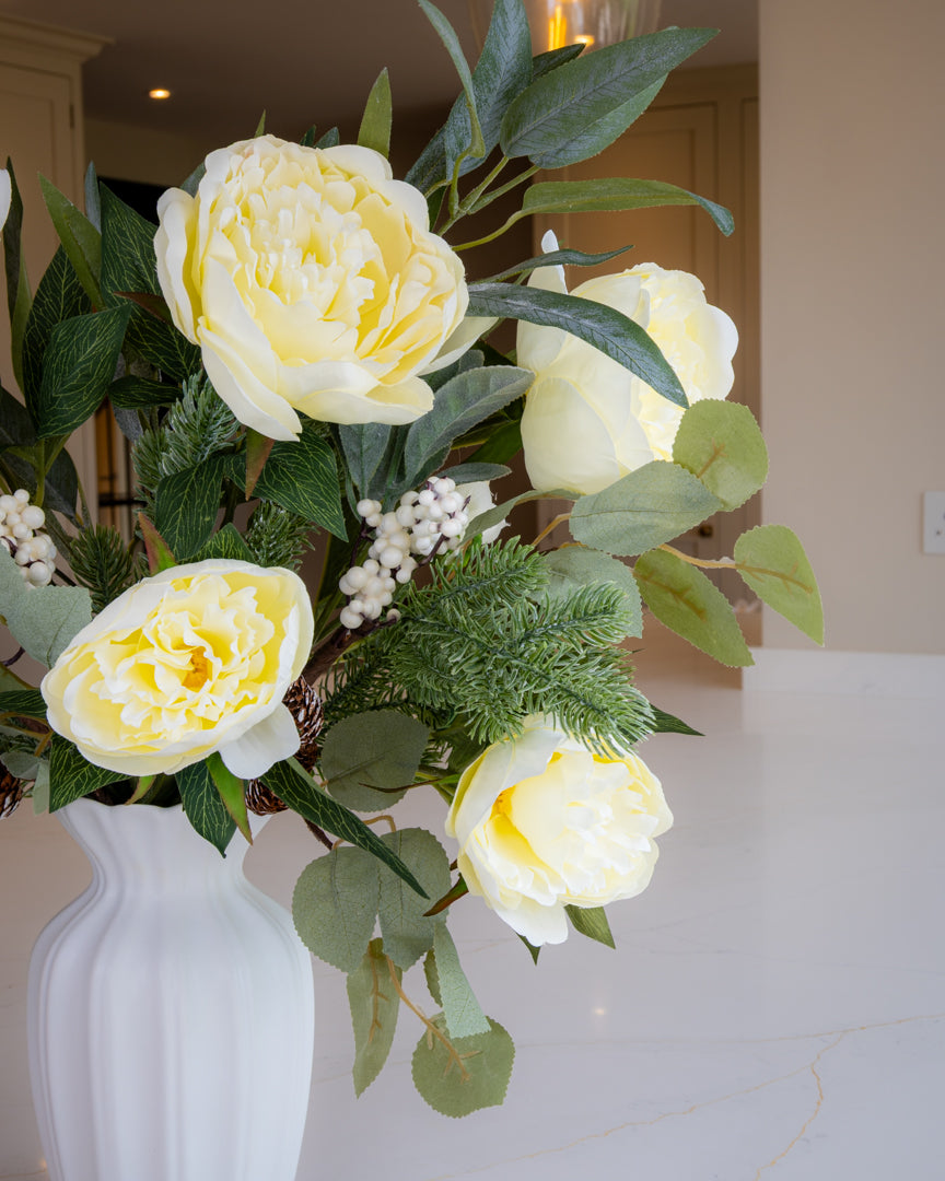 Winter Frosted Peony Bouquet