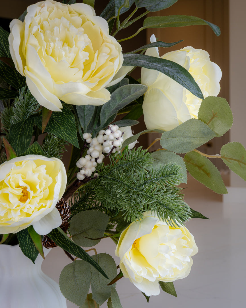 Winter Frosted Peony Bouquet