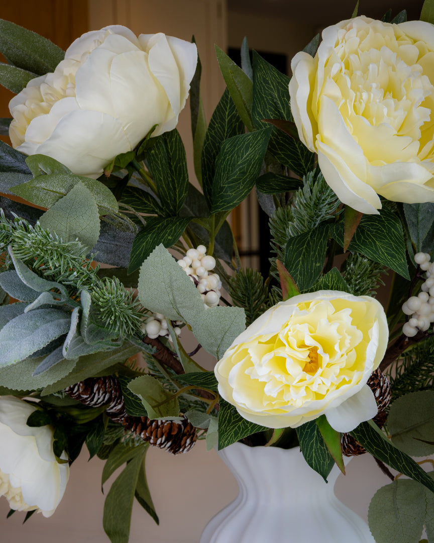 Winter Frosted Peony Bouquet