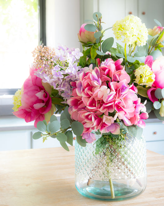 English Peony Garden in Vase
