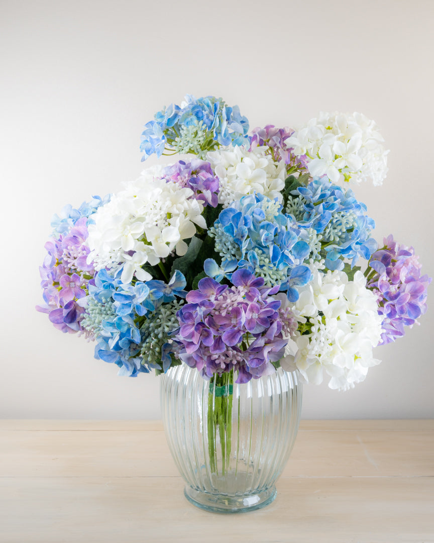 Spring Hydrangea Bouquet With Vase