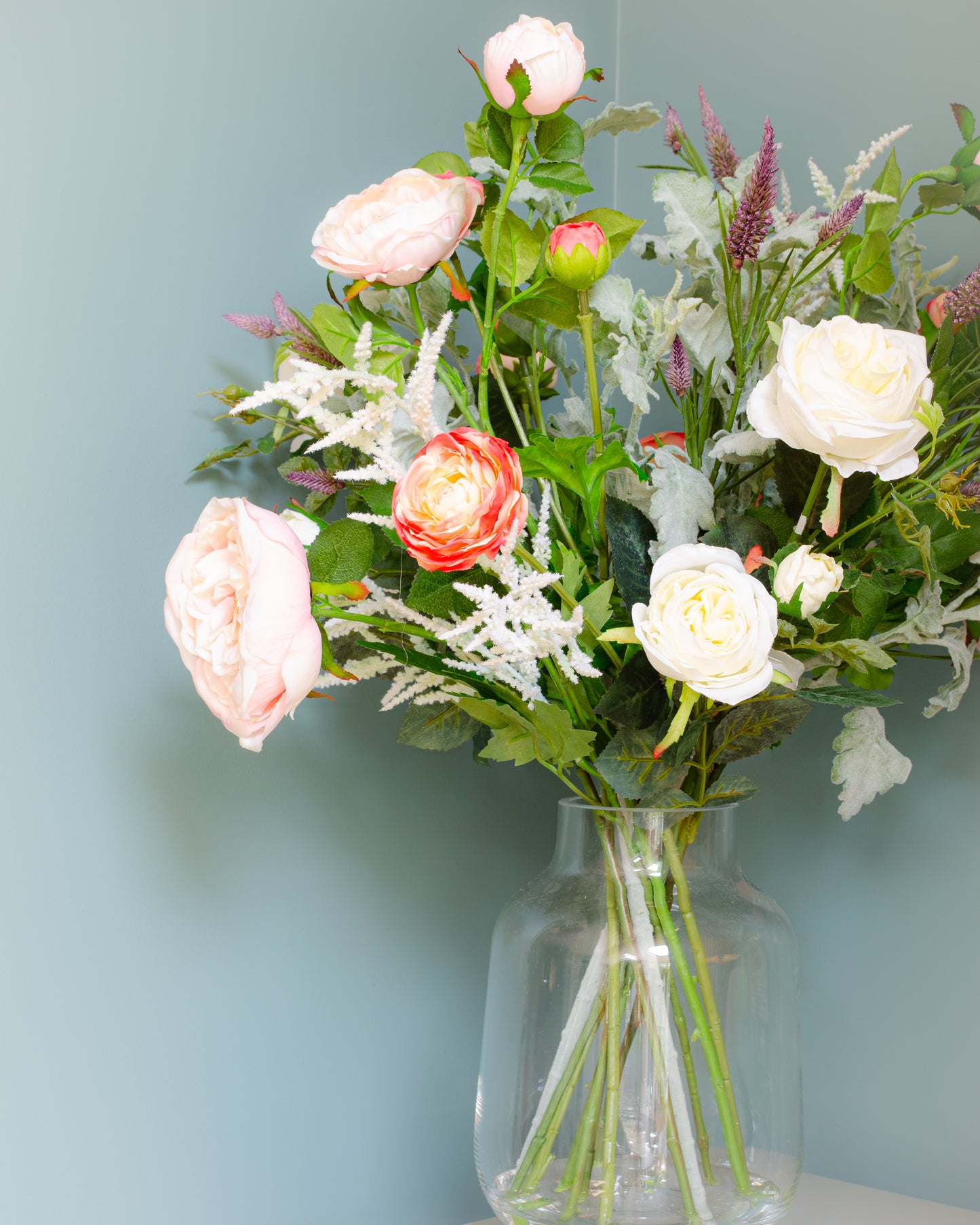 Rose & Ranunculus in Vase