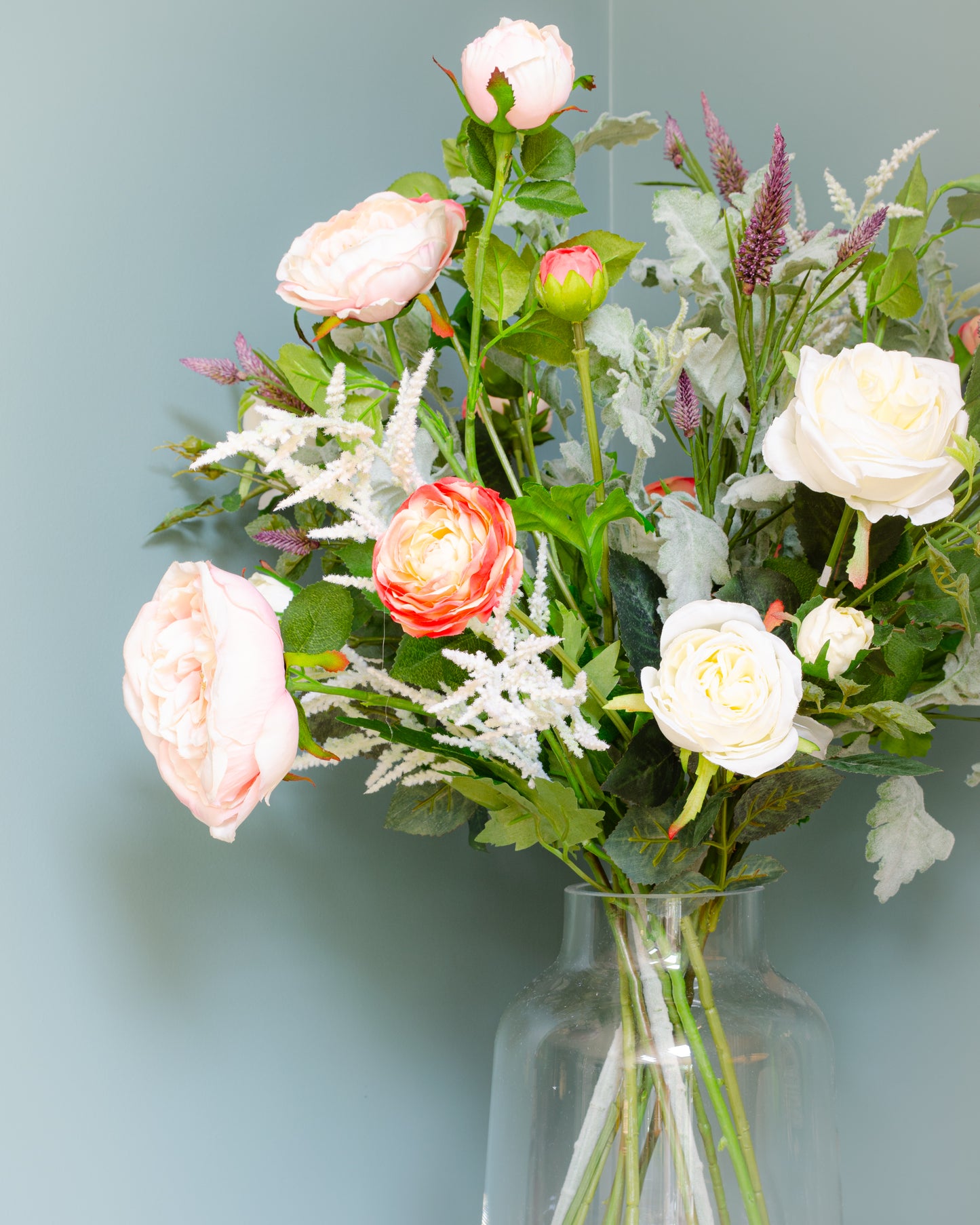 Rose & Ranunculus in Vase