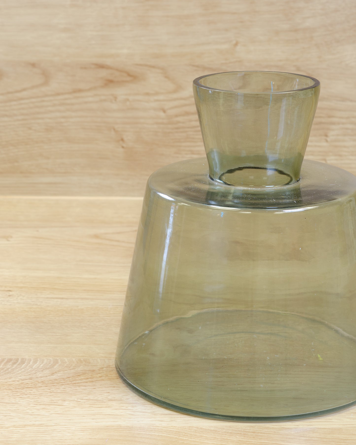 Sage Funnel Glass Vase