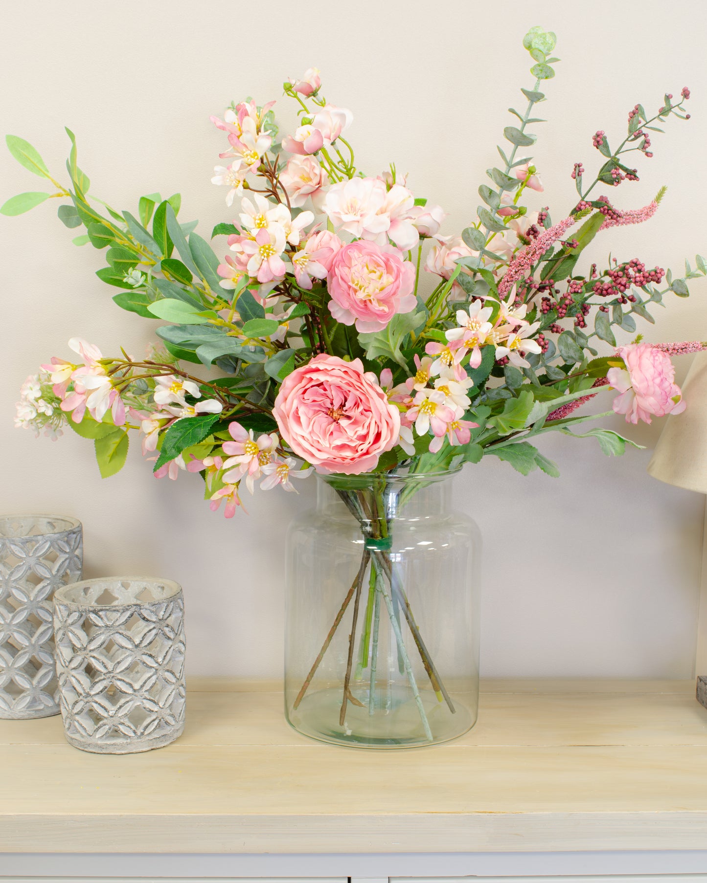 Wide Bella Glass Vase