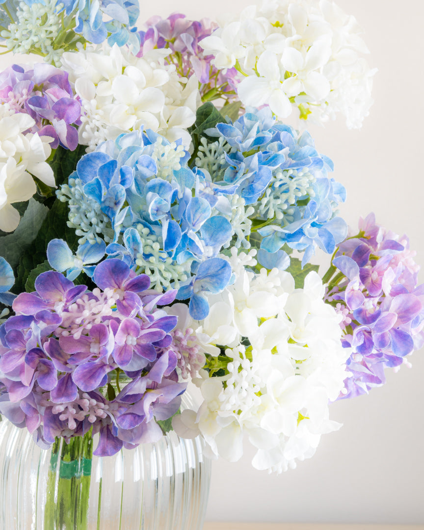 Spring Hydrangea Bouquet With Vase