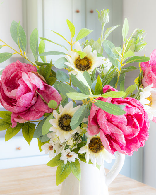 Summer Peony & Sunflower Bouquet