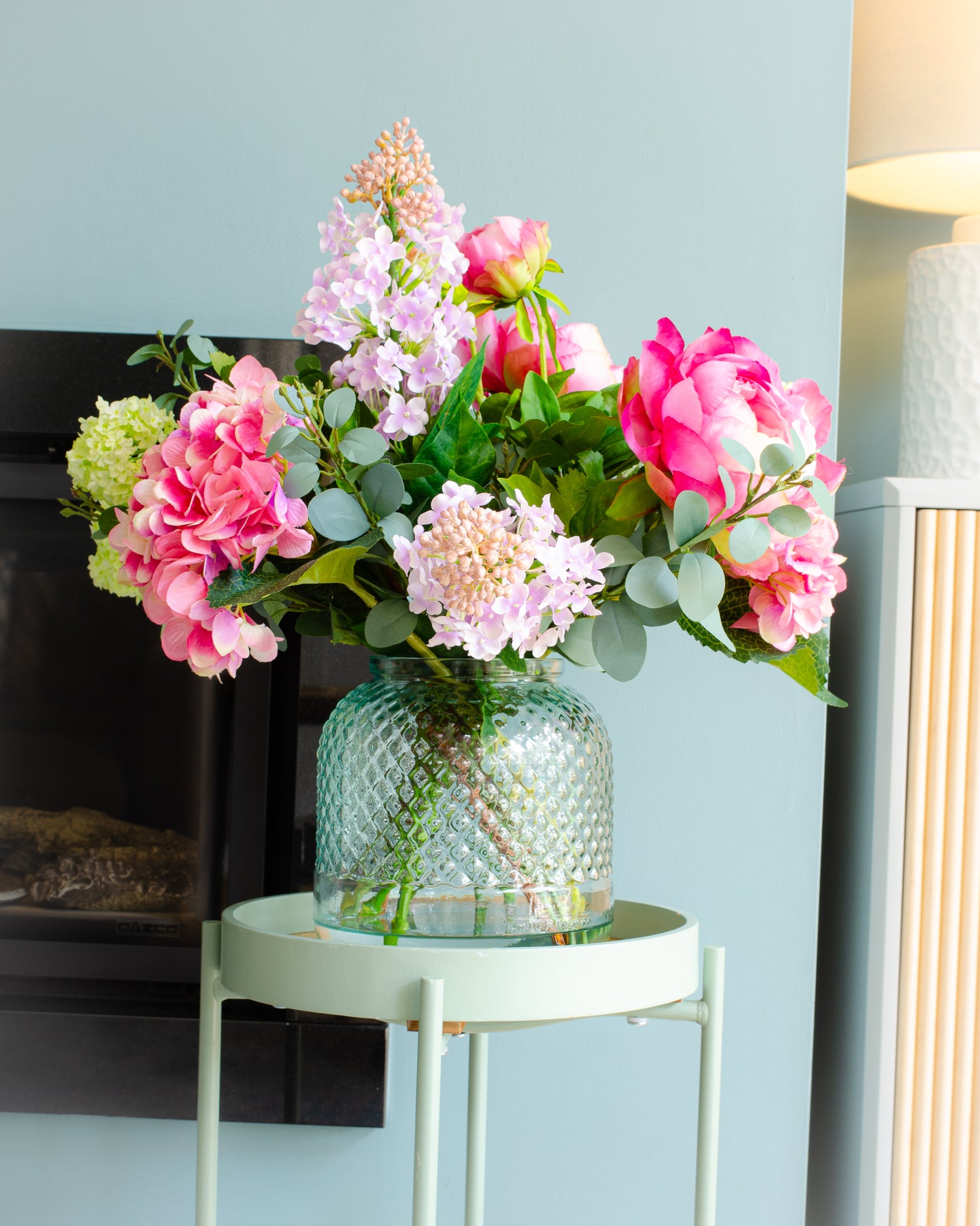 English Peony Garden in Vase