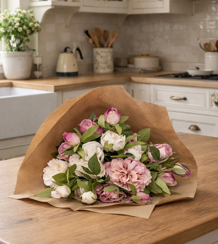 Pink & Cream Peony Bouquet