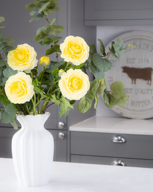 Real-Touch Ranunculus Stem - Lemon