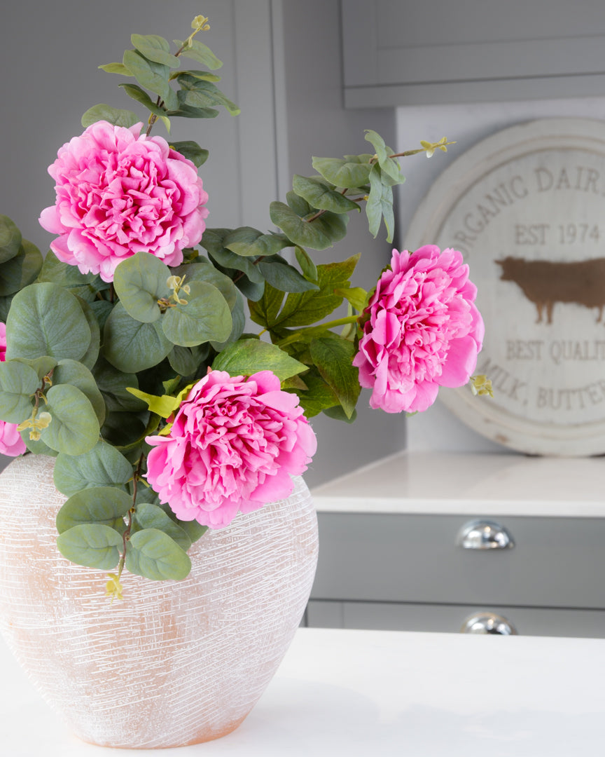 Real-Touch Open Peony - Pink