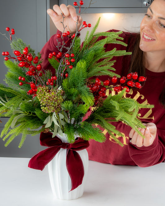 Pine and Berry Bouquet