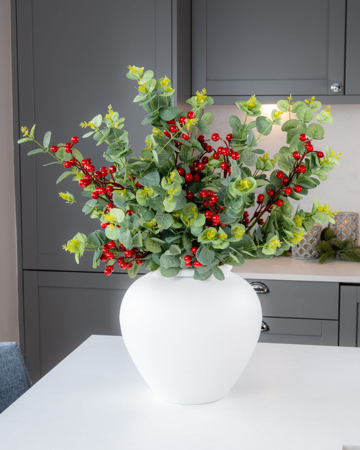 Winter Berry and Eucalyptus Stem
