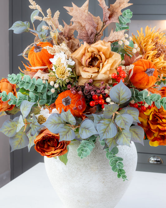 Autumn Orange Pumpkin Bouquet