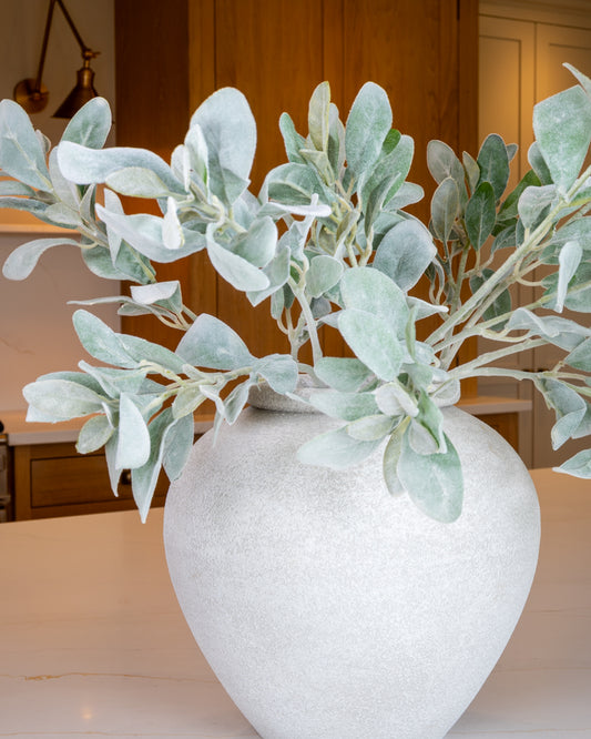 Flocked Lamb's Ear Stem