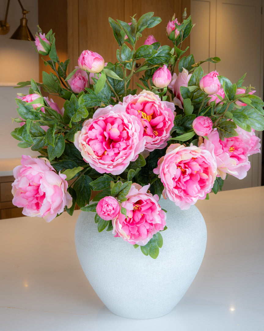 Large Peony Spray - Blush