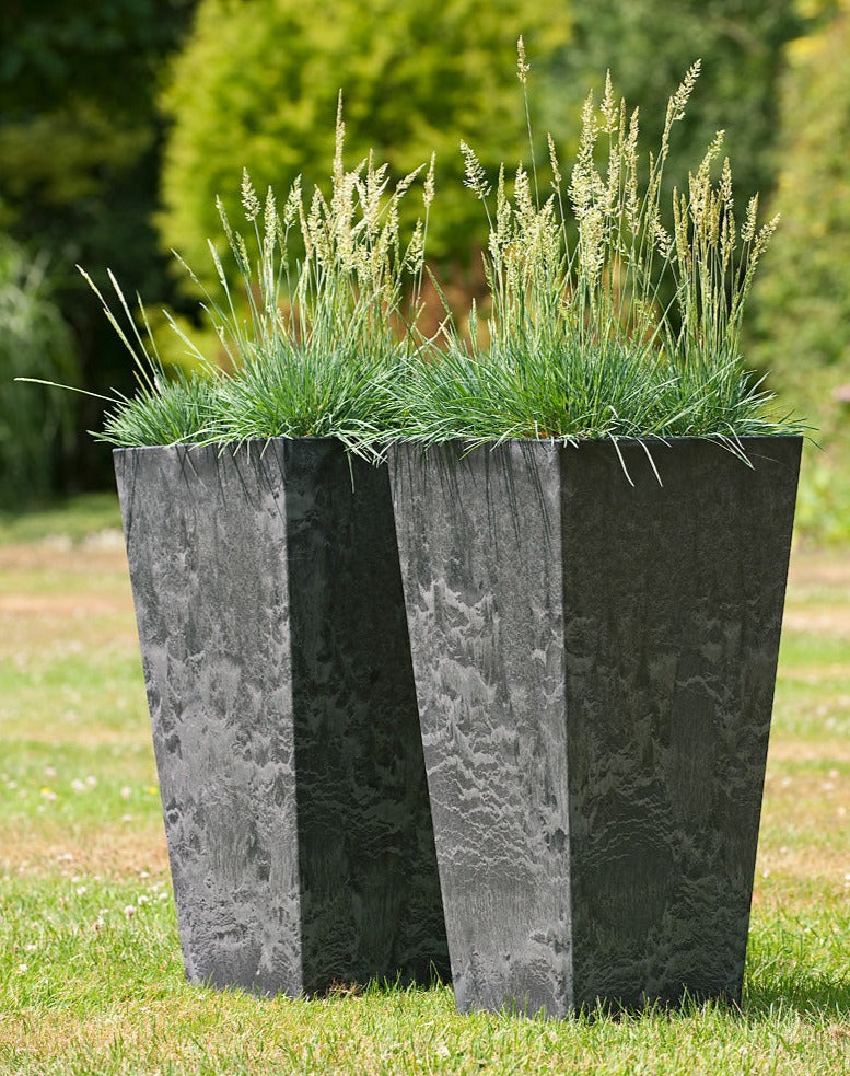 Buckingham Tall Planter - Black