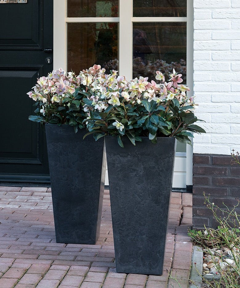 Buckingham Tall Planter - Black