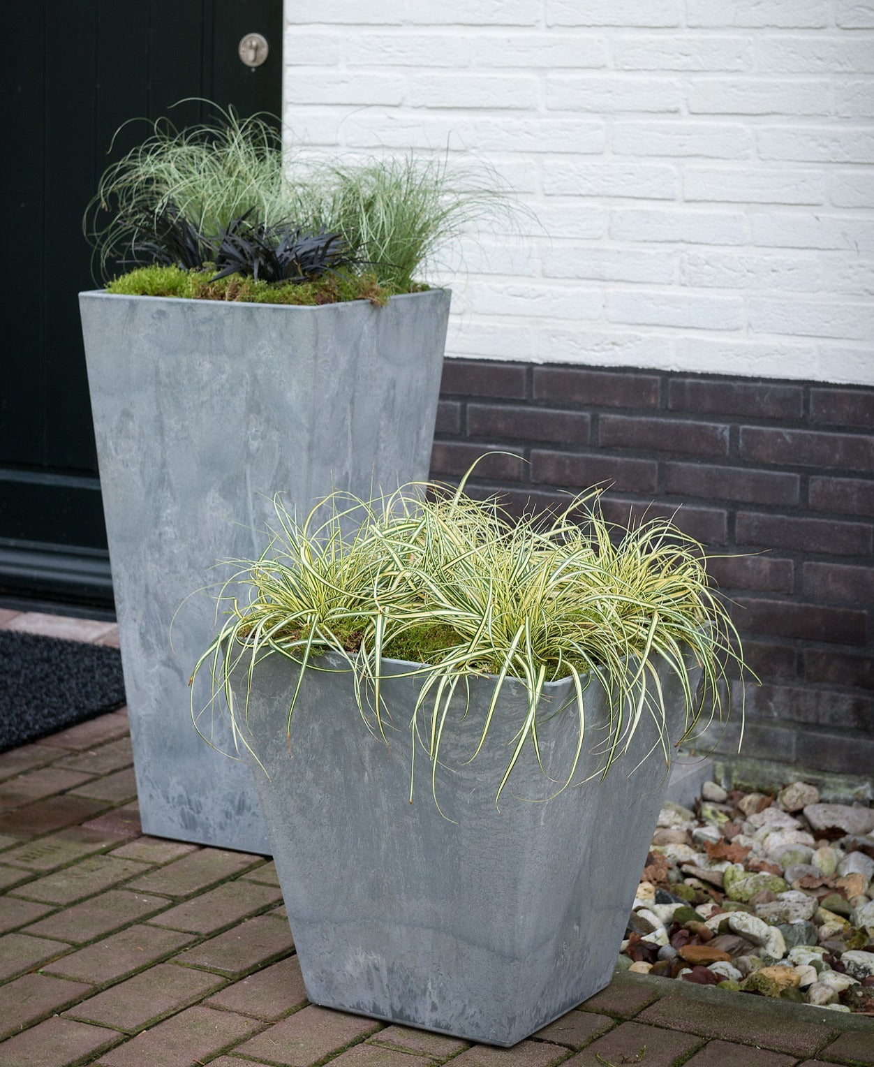 Buckingham Tall Planter Grey