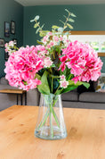 Load image into Gallery viewer, Pink Hydrangea & Meadow Flowers in Vase
