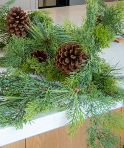 Realistic Pine & Cedar Garland