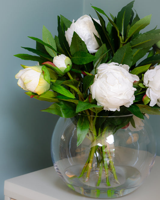 White Peony Fishbowl