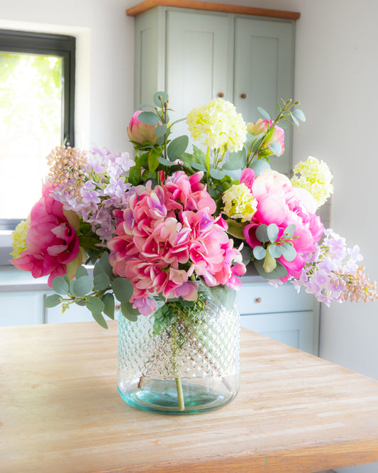 English Peony Garden in Vase