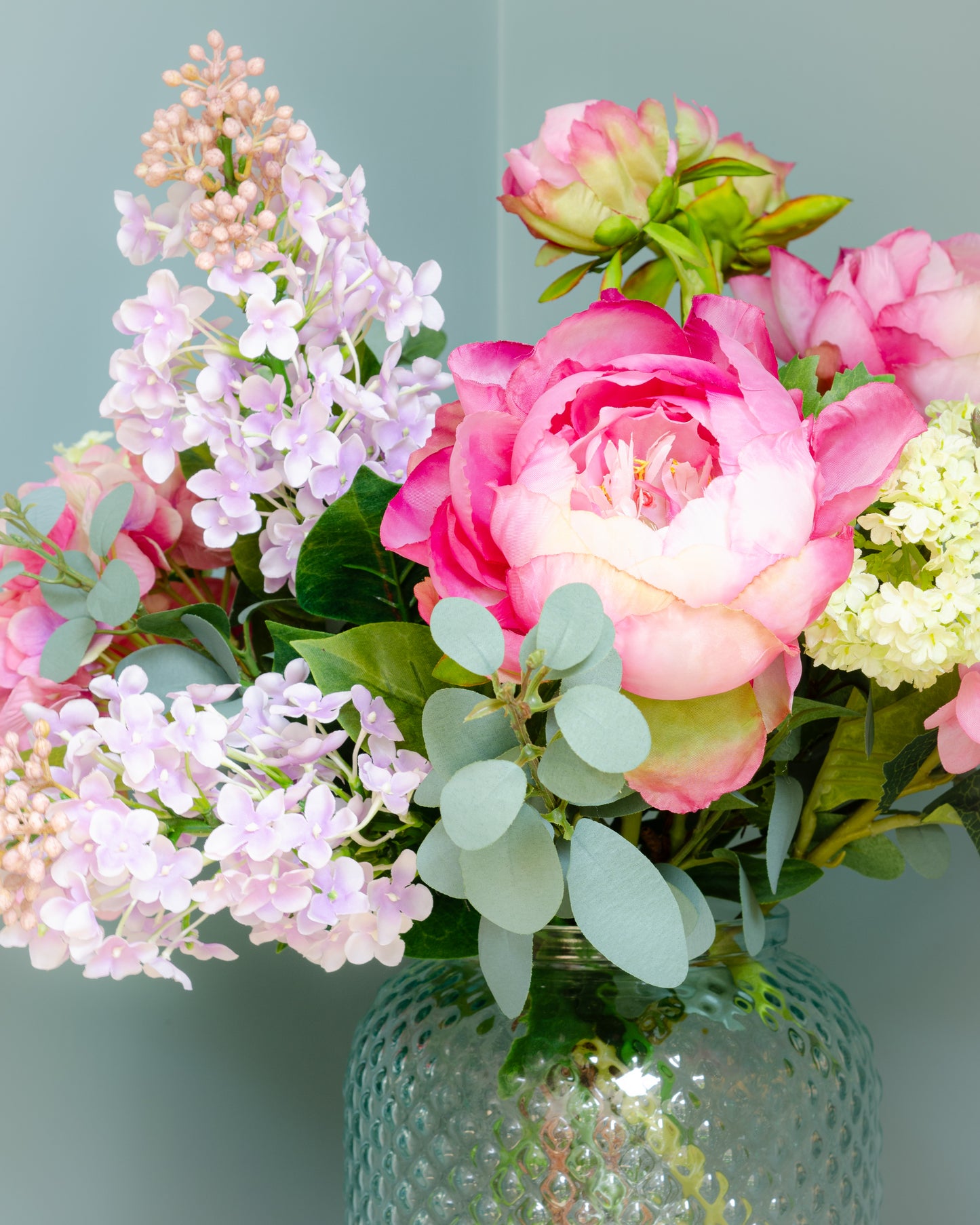 English Peony Garden in Vase