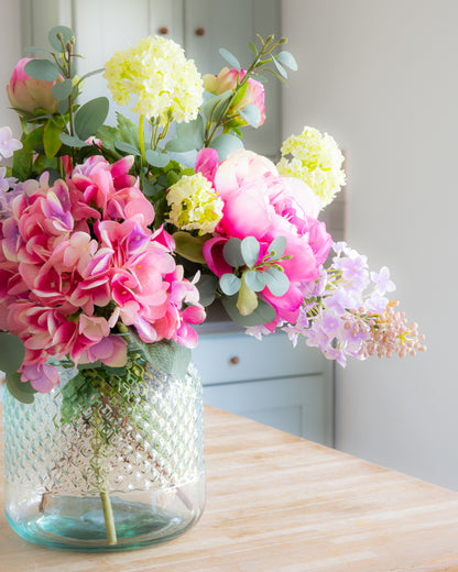English Peony Garden in Vase