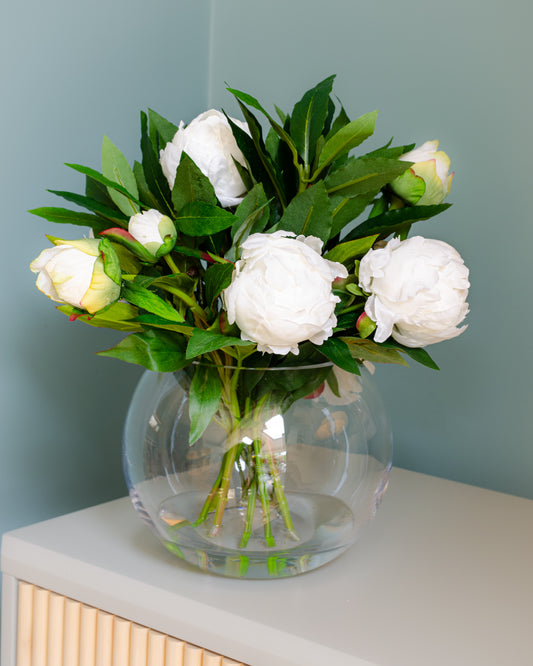 White Peony Fishbowl