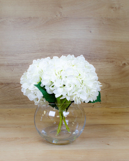 White Hydrangea Fishbowl