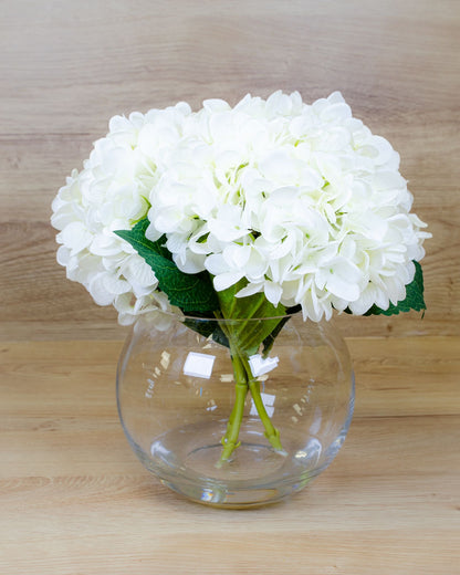 White Hydrangea Fishbowl