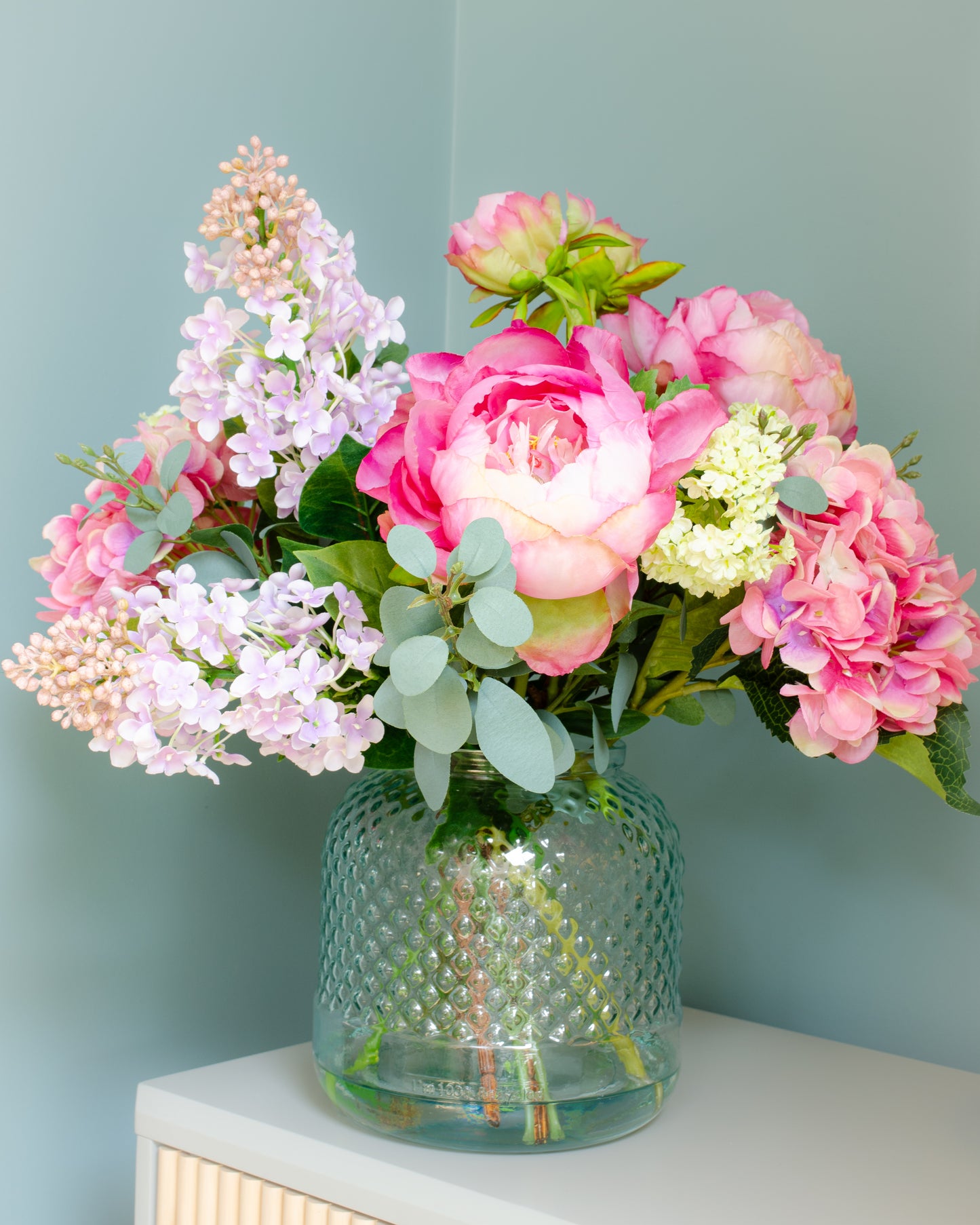 English Peony Garden in Vase