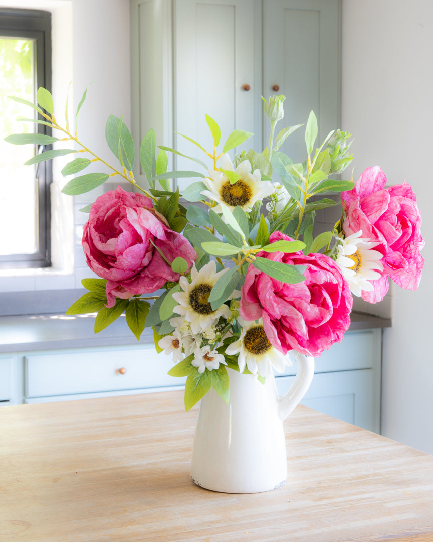 Summer Peony & Sunflower Bouquet